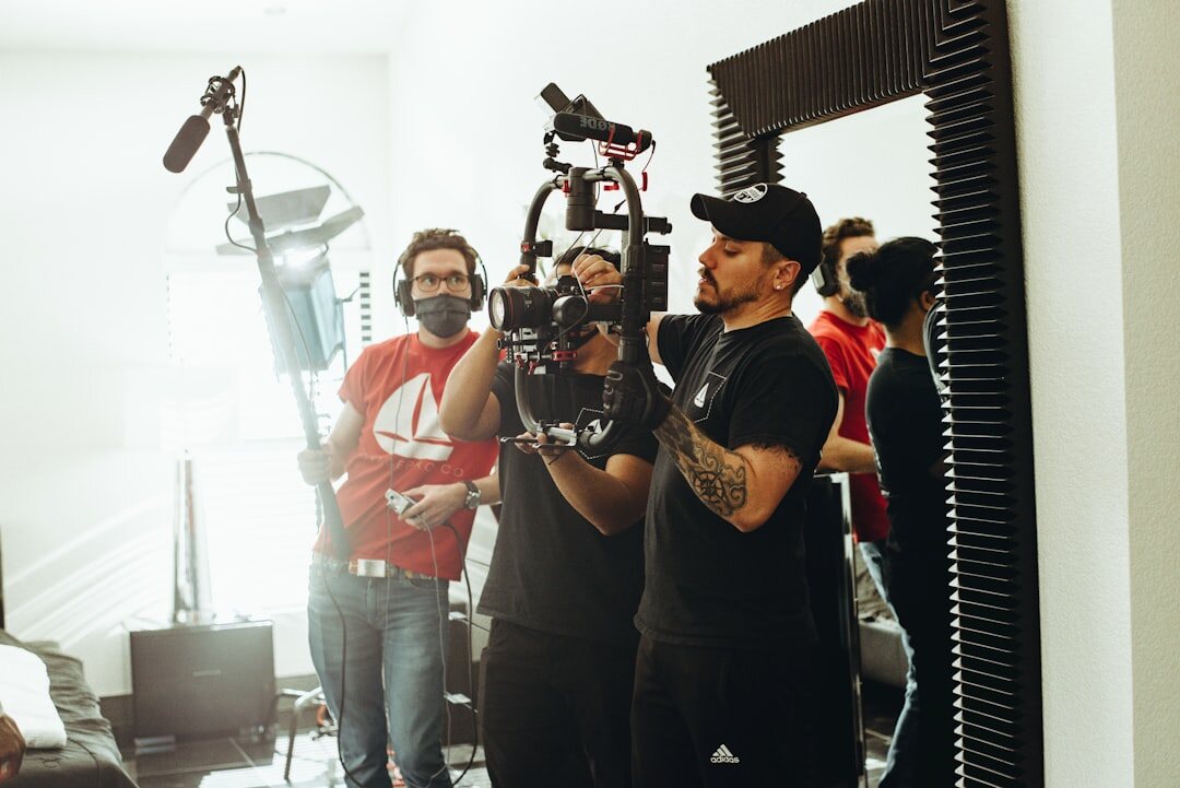 indie film director with camera