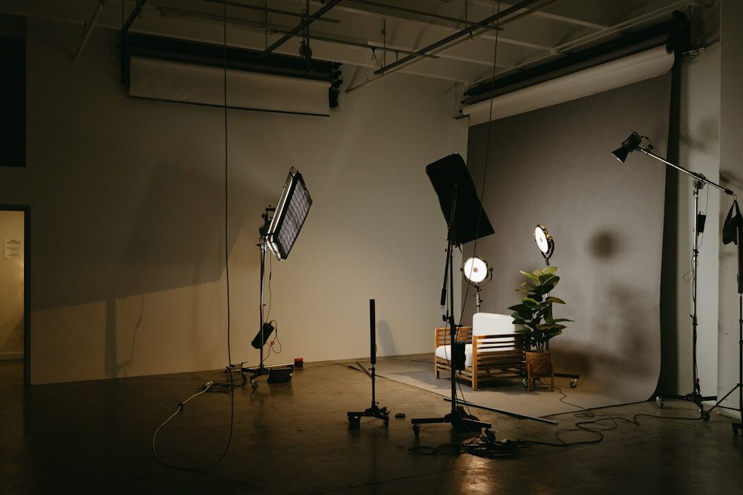 film editing studio setup