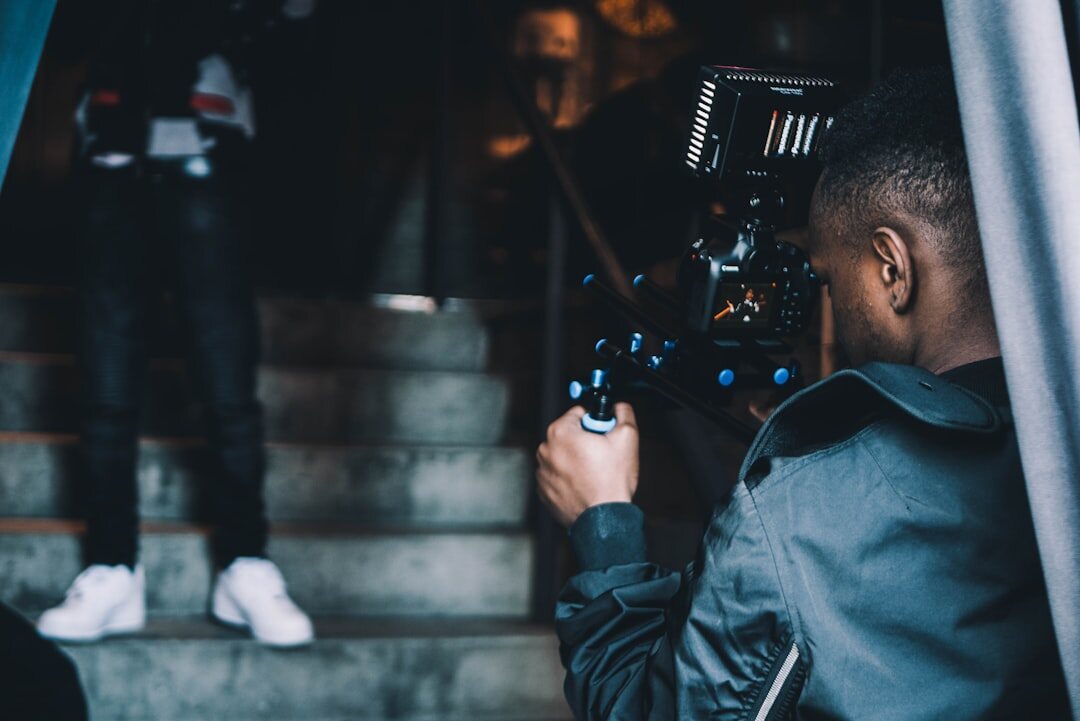 filmmaker shooting with camera