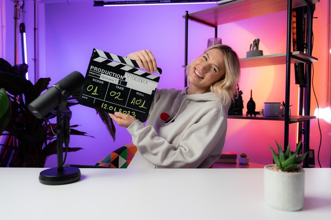 video editor reviewing footage