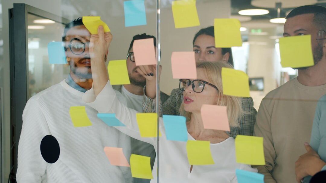 team brainstorming video ideas