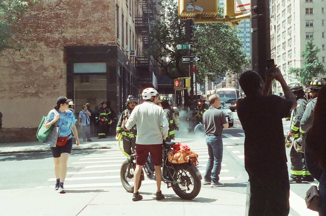 filmmaker shooting street scene