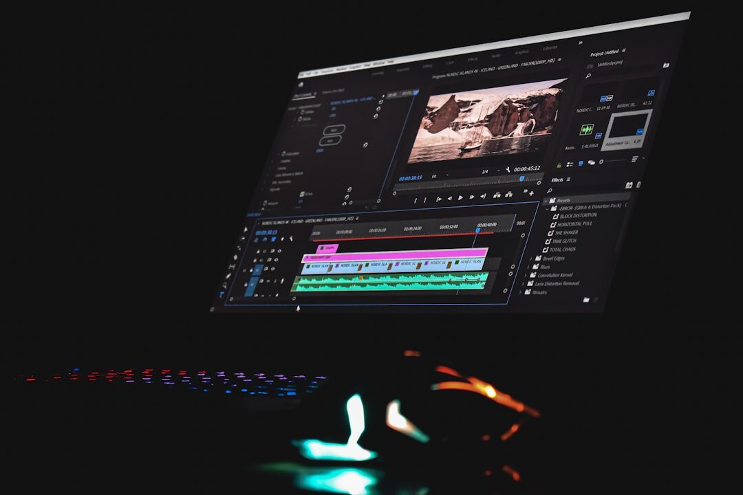 video editor reviewing footage